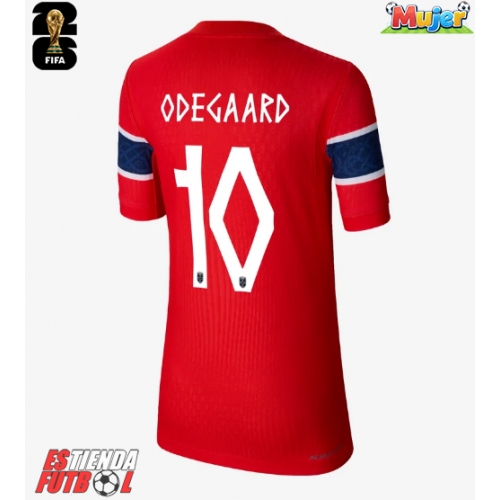Noruega Martin Odegaard #10 Primera Equipación Mujer Mundial 2026 Manga Corta